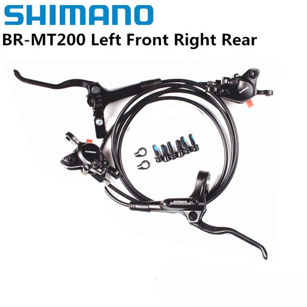 Desviadores de bicicleta Shimano MT200 freno BL BR MTB Ebike disco hidráulico bicicleta eléctrica delantera izquierda derecha trasera 230808