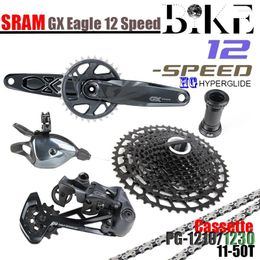 Fietsderailleurs SRAM GX EAGLE 1x12 12V Groepset DUB Kit Trigger Shifter Achterderailleur 11-50T K7 HG Cassette Crankstel Fietsaccessoires