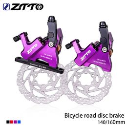 Fietsderailleurs ZTTO Grind Road Schijfrem Hydraulische Flat Mount CX Rotor Remklauw CNC Fiets Mechanische Draad Trek Metalen Pads 105 231010