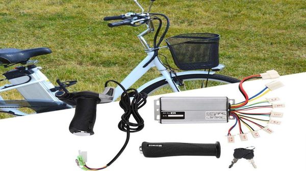 Bike Electric Motor Kit 48V 1000W Motor Controlador de velocidad cepillado con pantalla de alimentación de agarre del acelerador de bloqueo para Ebike ELE1066222