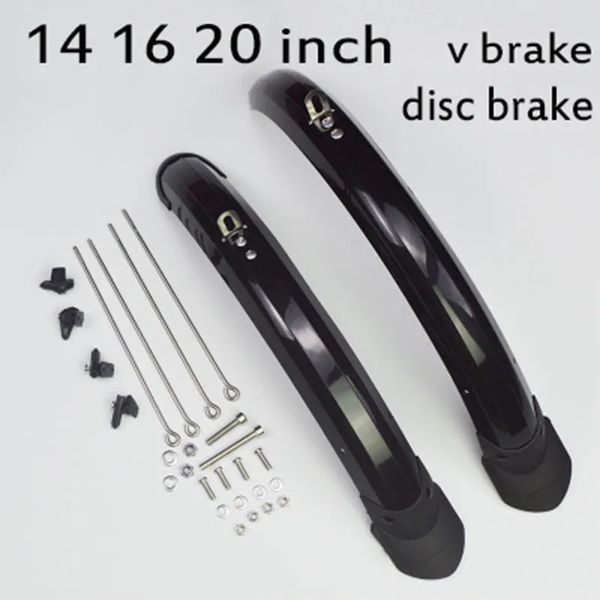 Bike Fender 14 16 20 pouces garde-boue de vélo pliant pour frein à disque garde-boue de vélo garde-boue avant arrière aile de vélo pliante 230928