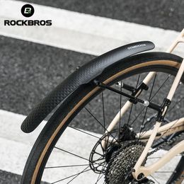 Garde-boue de vélo ROCKBROS Garde-boue de vélo Garde-boue de vélo PP Garde-boue en plastique souple Forte ténacité Route adapté aux accessoires de protection de vélo 231214