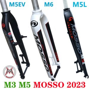 Horquillas de bicicleta Mosso Fork M5L M6 M5 M5E M5EV M3 MTB Bike Fork adecuado para 26 27.5 29er Road Bicycle Fork v brake Horquillas delanteras Cono Gloss Matte 230606