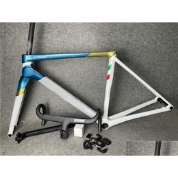 Cuadros de bicicleta 2023 C68 Cuadro de carretera de carbono y manillar Tamaño 45 5 cm 48 51 cm Bb386 60 colores 2883 Entrega de gotas Deportes al aire libre Ciclismo Bic Ottdj