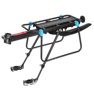 Cadres de vélo 50-100KG Vélo Bagages Porte-vélos En Aluminium Cargo Arrière Rack Étagère Vélo Tige De Selle Sac Titulaire Stand VTT Installer Outils 230725