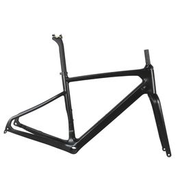 Fietsframes Nieuwste schijfrem grindframe Gr043 koolstofvezel T800 45/48/51/54 cm Bb86 Flat Mount Drop Delivery Sport buitenshuis Fietsen Dhaty