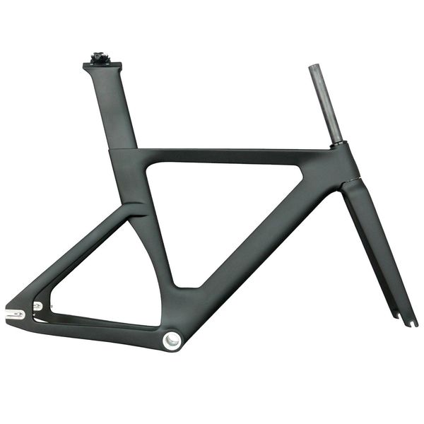 Cuadros de bicicleta Toray Fibra de carbono T800 Marco de pista Marco de engranaje fijo Conjunto de marcos con horquilla Poste de asiento Bicicleta TR013 Entrega de caída Deportes Outdoo DHDUH