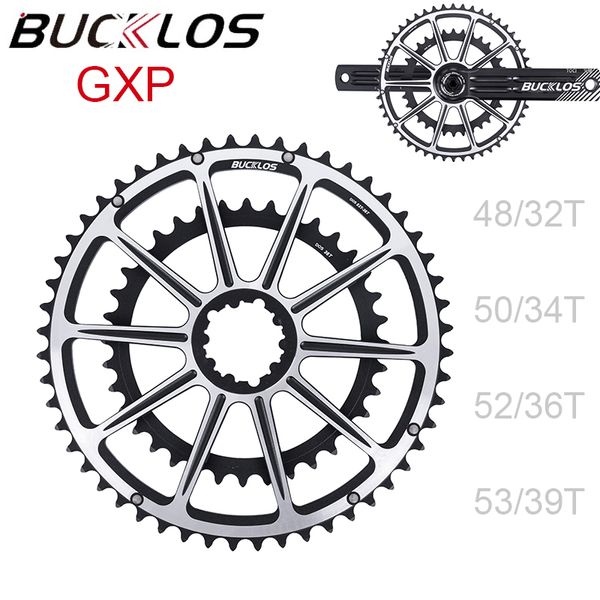 Roues libres de vélo Plateaux BUCKLOS Double plateau GXP 50-34T 52-36T 53-39T Plateau de vélo de route 891011S Double plateau pour pédalier Sram GXP 230712