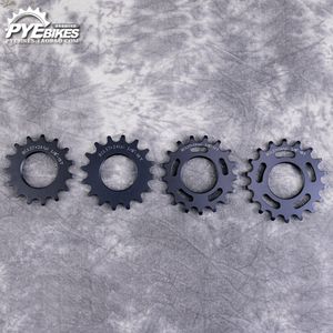 Roues libres de vélo Roues à chaîne Gran Compe Pignon fixe Roue de vélo de haute qualité Cogs Pignon en acier noir Lockring 15T 18T 230621