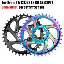 Bike Freewheels Kettingwielen GXP Fiets MTB Mountainbike 36mm Offset 30T32T34T36T38T Kroon Fiets Kettingblad voor Sram1112S NX XX XO GX GXP11 Crank Onderdelen 230712