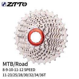 Fiets Freewheels Kettingwielen ZTTO MTB Road 8 9 10 11 12 Speed Cassette 11v 25T 28T 30T 32T 34T 36T Tandwiel K7 10v Fiets Freewheel 230621