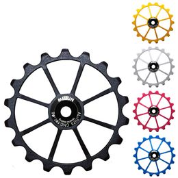 Bike Groupsets 18T MTB Bicycle Rear Derailleur Wheel Ceramic Bearing Pulley CNC Road Guide Roller Idler Parts 1 Piece 230809