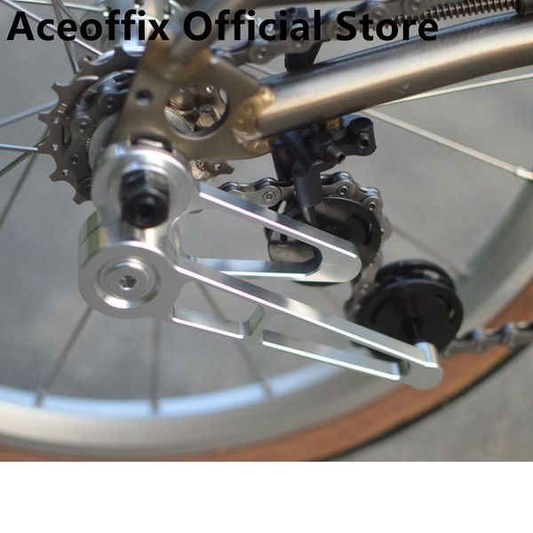 Groupes de vélo Aceoffix 1 6 vitesses tendeur de chaîne arrière pour vélo pliant brompton avec roue de guidage TS04 accessoires 230621