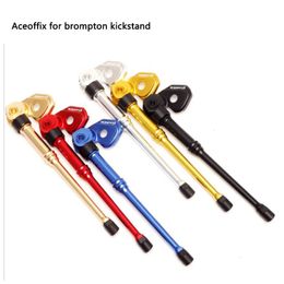 Groupes de vélo Aceoffix 91g béquille pour support latéral Brompton CNC en alliage d'aluminium cadre 230612