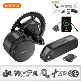 Conjuntos de grupos de bicicletas Bafang 750W Motor BBS02B BBS02 Kit de conversão Ebike Bicicleta elétrica Mid Drive Engine 48V 52V 20Ah 19 2Ah Hailong Bateria 230509