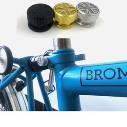 Bike Groupsets Bicycle -schokdemper Zittebuisklemmoer voor Brompton Bike Achter frame Universal Gold Silver 230325