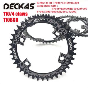 Groupes de vélo Deckas 110 BCD 110BCD Plateau Road N Roue à chaîne large pour Shimano R7000 R8000 R9100 R9000 4700 5800 6800 R2000 R3000 230907