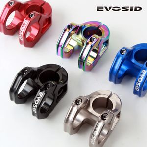 Grupos de bicicletas EVOSID Mountain Bicycle Stem 31 8 mm Puente de carretera Potencia corta 35 mm Varilla Manillar Mesa MTB Ciclismo Ajustable Riser DH 231202