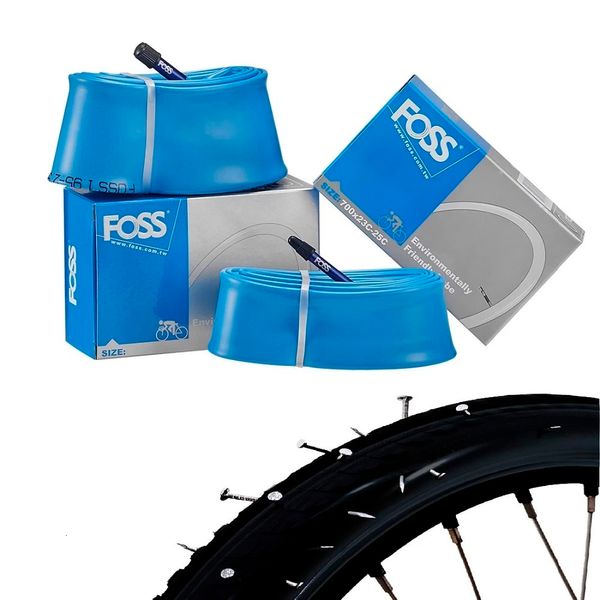 Groupes de vélo FOSS Chambre à air de vélo anti-crevaison 700x23c25c28c16202426650B29 pouces VTT Intérieur Pneu Montagne Route Caméra Pneu 230614