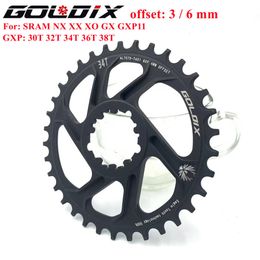 Fiets Groepsets GXP MTB Mountain 30T32T34T36T38T Crown fiets kettingblad voor Sram 1112S NX XX XO GX GXP11 enkele schijf lade 230808