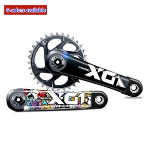 Groupes de vélo Mountain X01 autocollant de manivelle AM DH décalcomanie autocollants accessoires pour pédalier Sram 230530