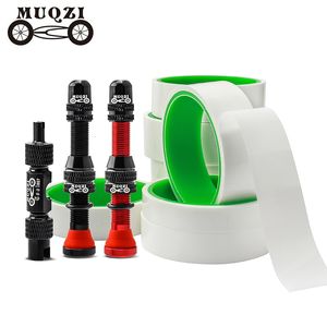 Bike Groupsets MUQZI Kit de neumáticos sin cámara MTB Road Rim Sealing Tape Schrader Core Removal Tool Accesorios de ciclismo 230614