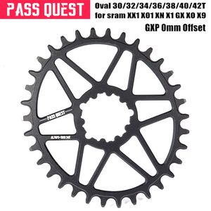 Fietsgroepen PASS QUEST GXP 3 NAIL Fietskettingblad 0 mm Offset N Brede tanden Kettingwiel voor Sram DUB NX XX1 XO X9 enkele schijf 230825