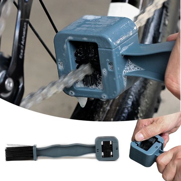 Groupes de vélo en plastique chaîne de vélo nettoyant VTT montagne machine laveuse brosse épurateur vélo portablepoussière pièces de cyclisme 231010