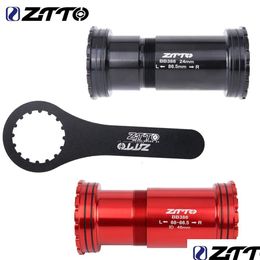 Groupes de vélo Ztto BB386 Appuyez sur le support inférieur de vélo et installez le roulement en céramique en acier à outils 24 30mm VTT Route BB Dub GXP Drop Del Otzby