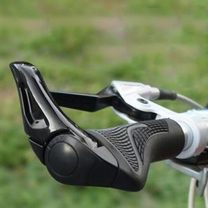 Composants de guidon de vélo 1 paire/ensemble poignée de vélo cornes forme poignée en aluminium DH TPR couvercle en caoutchouc Vice Grip outil de vélo ergonomique VTT 230614
