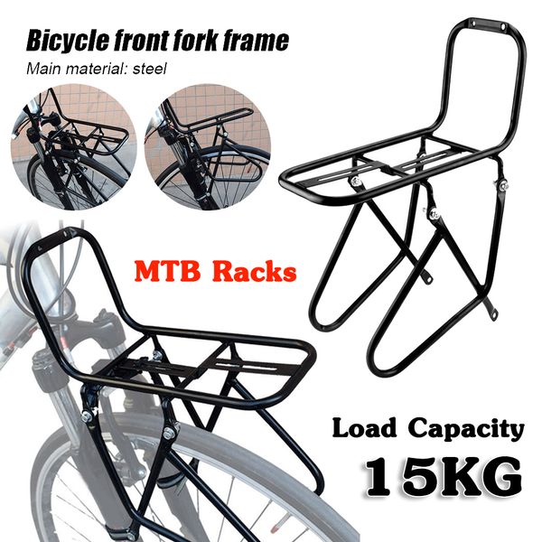 Componentes de manillares de bicicleta Bastidores de bicicleta MTB Bastidores delanteros Bolsa trasera de carga Bolsa trasera Soporte para estante de equipaje 15 kg Accesorios 230907