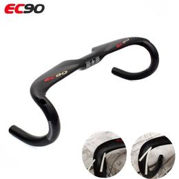 Fietsstuur Componenten EC90 Full Carbon Fietsstuur Racefietsstuur Stuurpen Handvat spelend UD Matte Carbon Stuur 400/420/440mm 230311