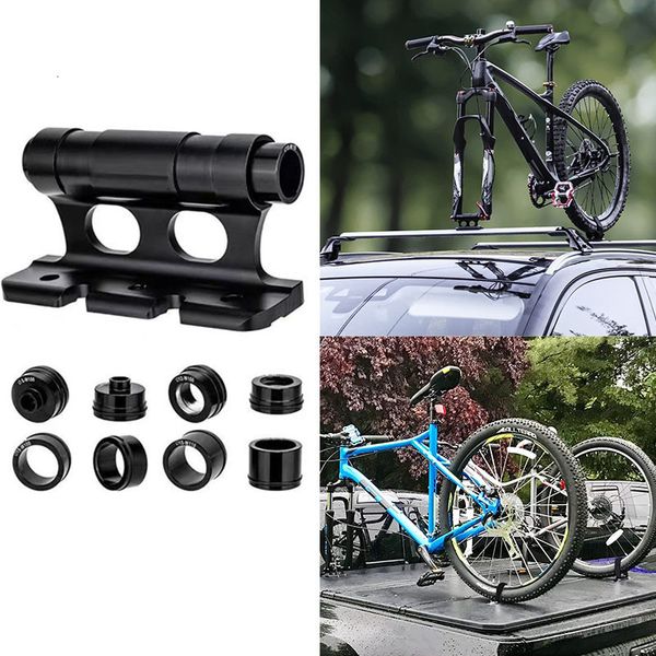 Componentes de manillares de bicicleta Suministro de bicicletas fijas Bastidores para automóviles Soporte estándar completo QR Eje pasante Soporte de horquilla MTB Soporte de techo para carretera Camiones 230907