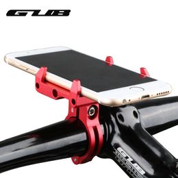Componentes de manillar de bicicleta GUB G85 G-85 Soporte de aluminio para teléfono de bicicleta para teléfono inteligente de 3.5-6.2 pulgadas Soporte de cinta de manija ajustable GPS Soporte de teléfono para bicicleta 230614