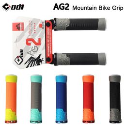 Composants de guidon de vélo ODI AG2 Poignées de vélo Poignets en silicone Poignées de vélo de montagne Housse de guidon Poignée ergonomique Verrouillage de la poignée sur les poignets de cyclisme 231201