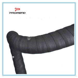 Fietsstuur Componenten PROMEND Racefietsen Fietsstuurlint Balck Mesh Design Antislip waterdicht Stuurlint Zacht EVA Spons Zwart 230607