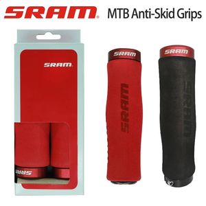 Composants de guidon de vélo SRAM VTT guidon 1 paire de poignées ultralégères éponge antidérapante extrémité de vélo de montagne avec serrure 231109