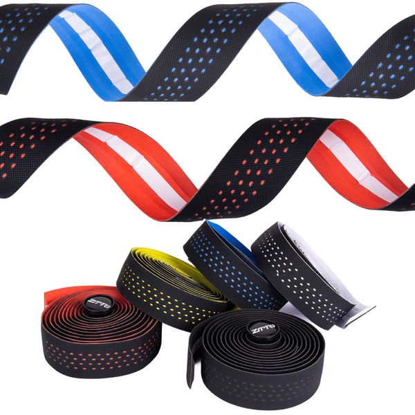 Composants de guidon de vélo ZTTO poignées de vélo souple vélo de route ruban de guidon de vélo liège EVA PU ruban de barre professionnel cyclisme amortissement Anti-Vibration Wrap 230824