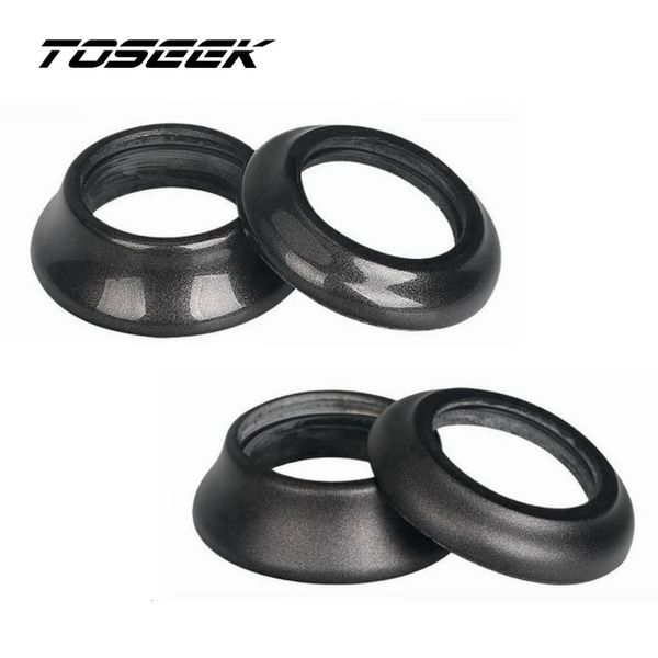 Casques de vélo Rondelle conique de casque 8mm 15mm Entretoise de vélo en carbone Fourche avant Entretoises de tige conique 230621