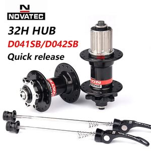 Casques de vélo NOVATEC VTT Hub 32 trous D041SB D042SB Avant 100mm Arrière 135mm Noir HG Standard QR Cube Mountain Hubs 8 9 10 11 12 vitesses 231010