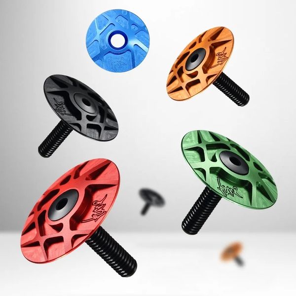 Casques de vélo RYET aluminium 7075 aheadcap TuneCap couvercle de casque lumière supérieure 5g CNC usiné haut boulon tige pièces de vélo 230325