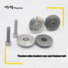 Casques de vélo TiTo Mountain Headset Caps Bicycle Parts CNC Top Cap and Bolt M6 30 230621