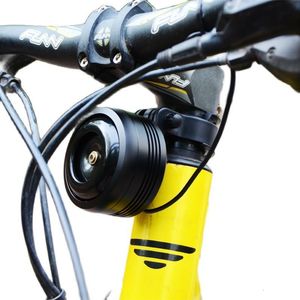 Klaxons de vélo Cloche de vélo Klaxon électrique étanche avec alarme Chargement USB 780mAh Son fort BMX VTT Guidon de vélo Alarme antivol de sécurité 230614
