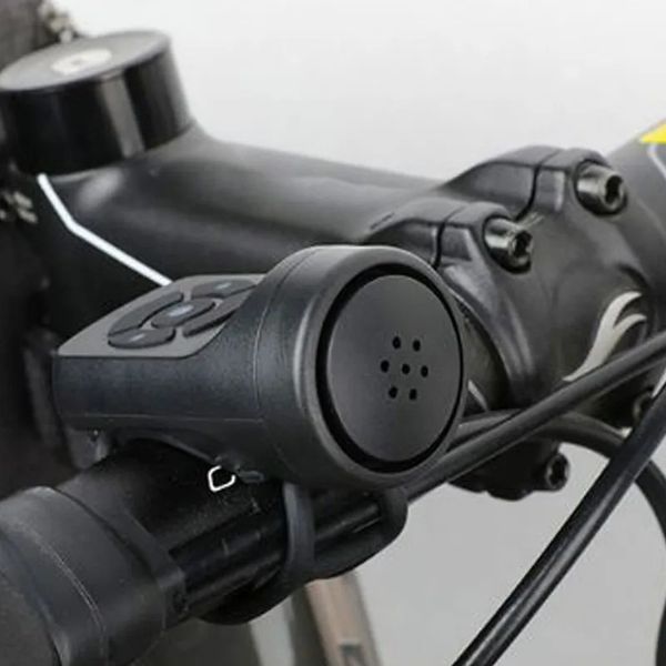 Klaxons de vélo klaxon de vélo cloche électrique IPX4 étanche accessoires sonores d'avertissement de vélo 231011