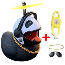 Bike Horns Duck Fietsbel Ducky voor Motor Accessoires Helm Licht Leuke Eenden met MTB Fietsen 230607