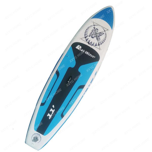 Vélo Horns Gonflable Pulp Board Surf Paddle Double Couche Renforcé PVC Matériel Adulte Débutant Léger Facile à Transporter Pliable 230726