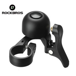 Bike Horns Rockbros Bell Horn HandscheBar MTB Road Cycling Call Alloy Ring Crisp Sound Warning Alarm for Safety Bicycle Accessories 230811