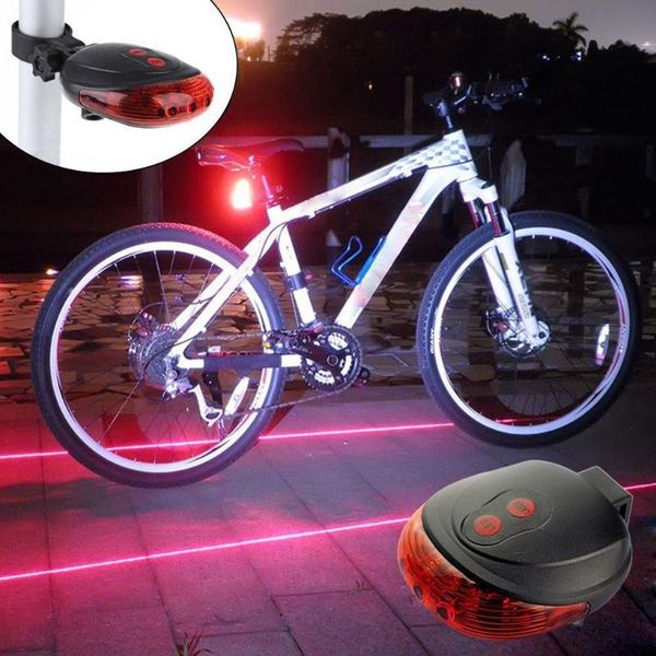 Vélo Lumières Accessoires Feu Arrière Route Étanche Laser Vélo LED Clignotant Lampe Arrière Avertissement De Sécurité