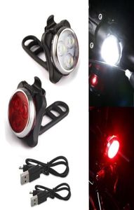 Bike Lights Bicycle Light Cycling Led kop vooraan met USB -oplaadbare staartcliplamp helderheid Bisiklet Lamba Luz 0707876918