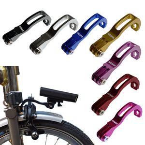 Bike Lights Bicycle Light Mount Bracket Light Holder Stand voor Brompton 14 16 20 voor Cateye Gaciron zaklamp Sportcamera -onderdelen 230815